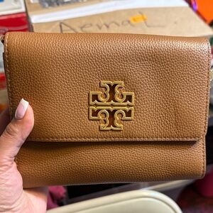 Tory Burch Tan Leather Clutch